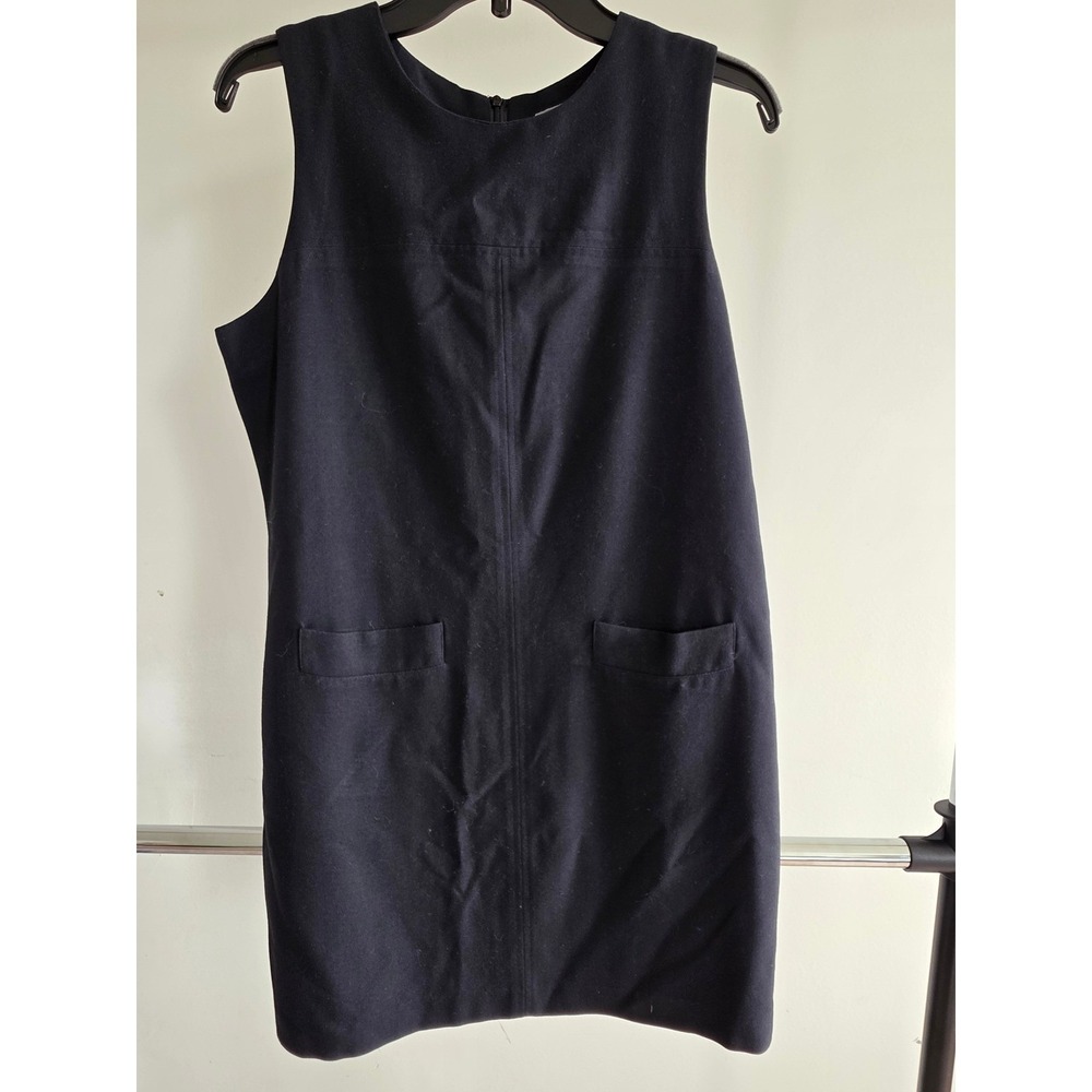 Vintage 90s Gap Premium‎ Women szM Black Sleeveless Shift Dress Classic Tailored